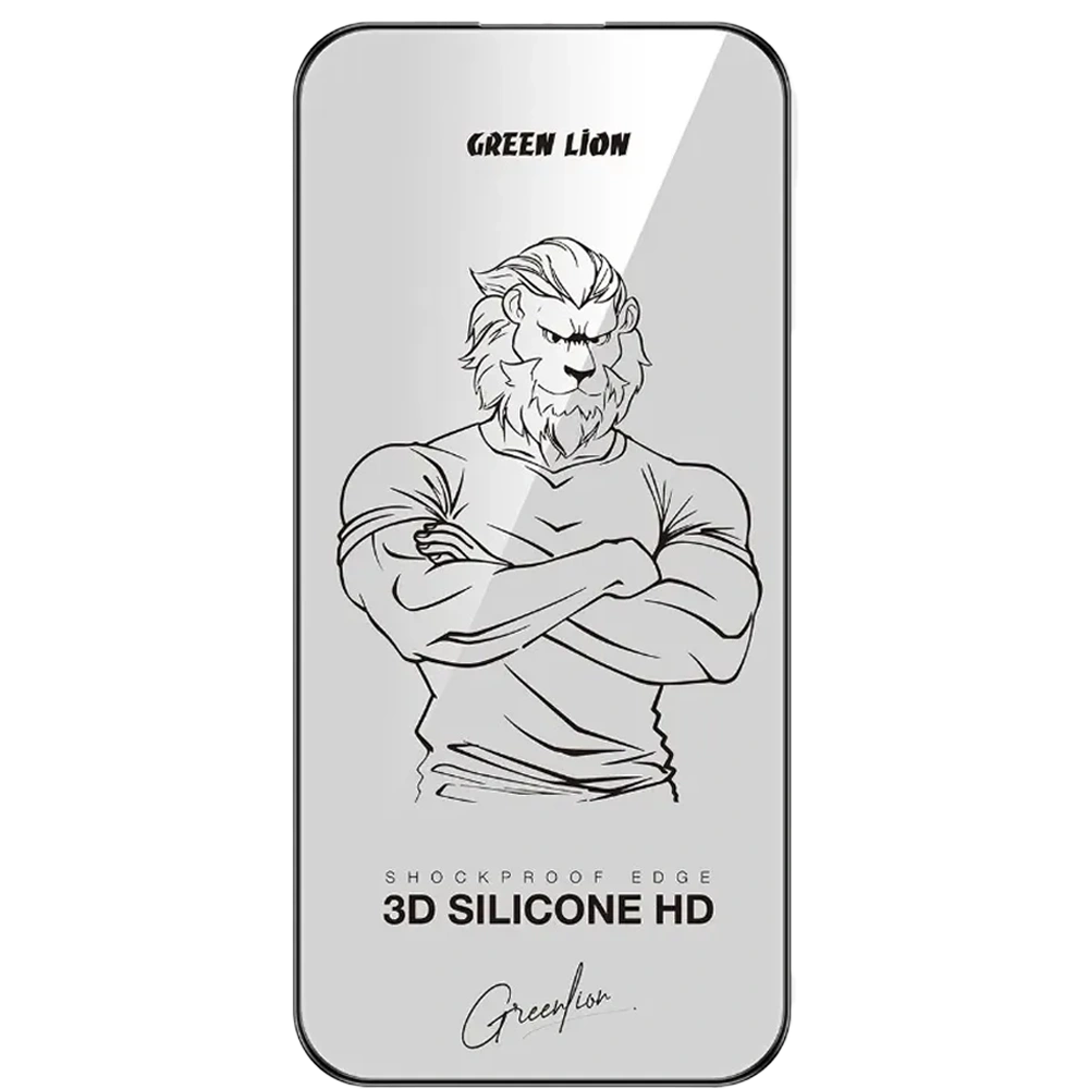 Green Lion 3D Silicone Plus Edge Glass